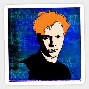 DYLAN THOMAS, WELSH POET Sticker